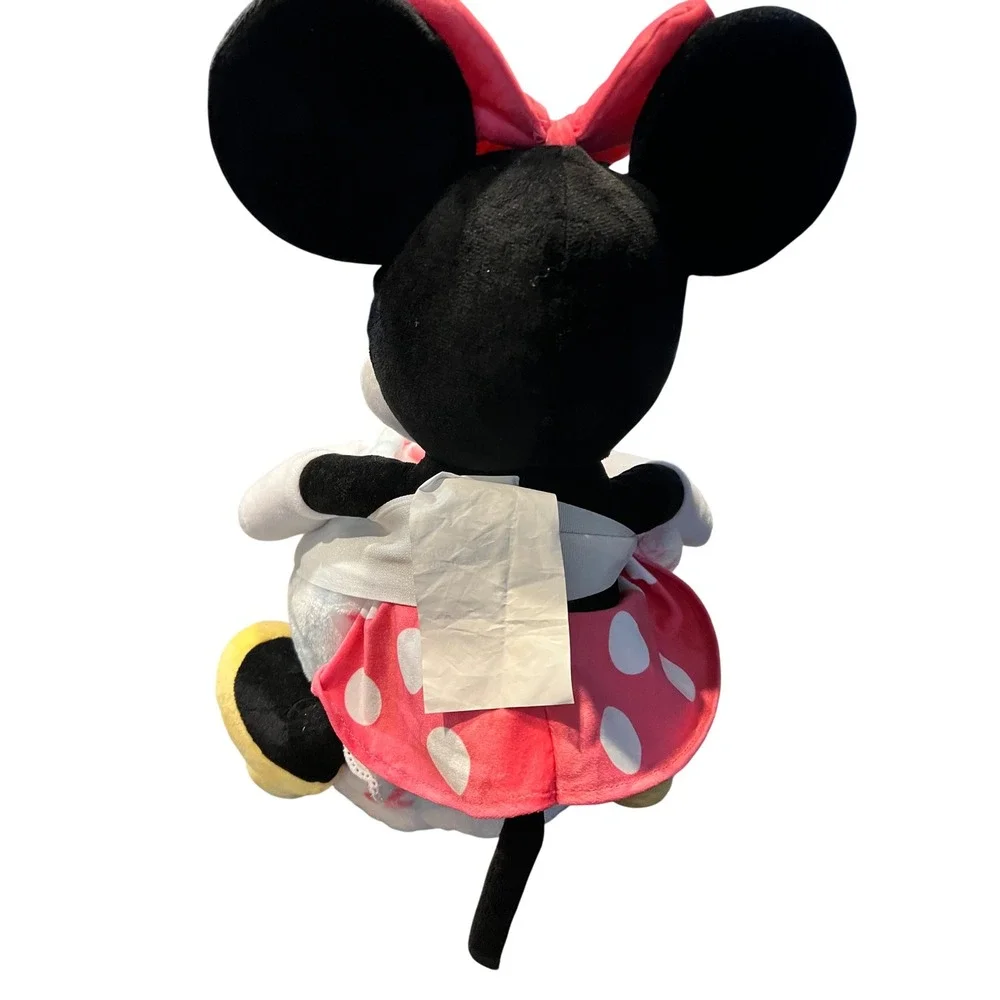 Disney Minnie Mouse Plush Buddy and Throw Blanket Set Pink Tie-Dye 50x60 NEW